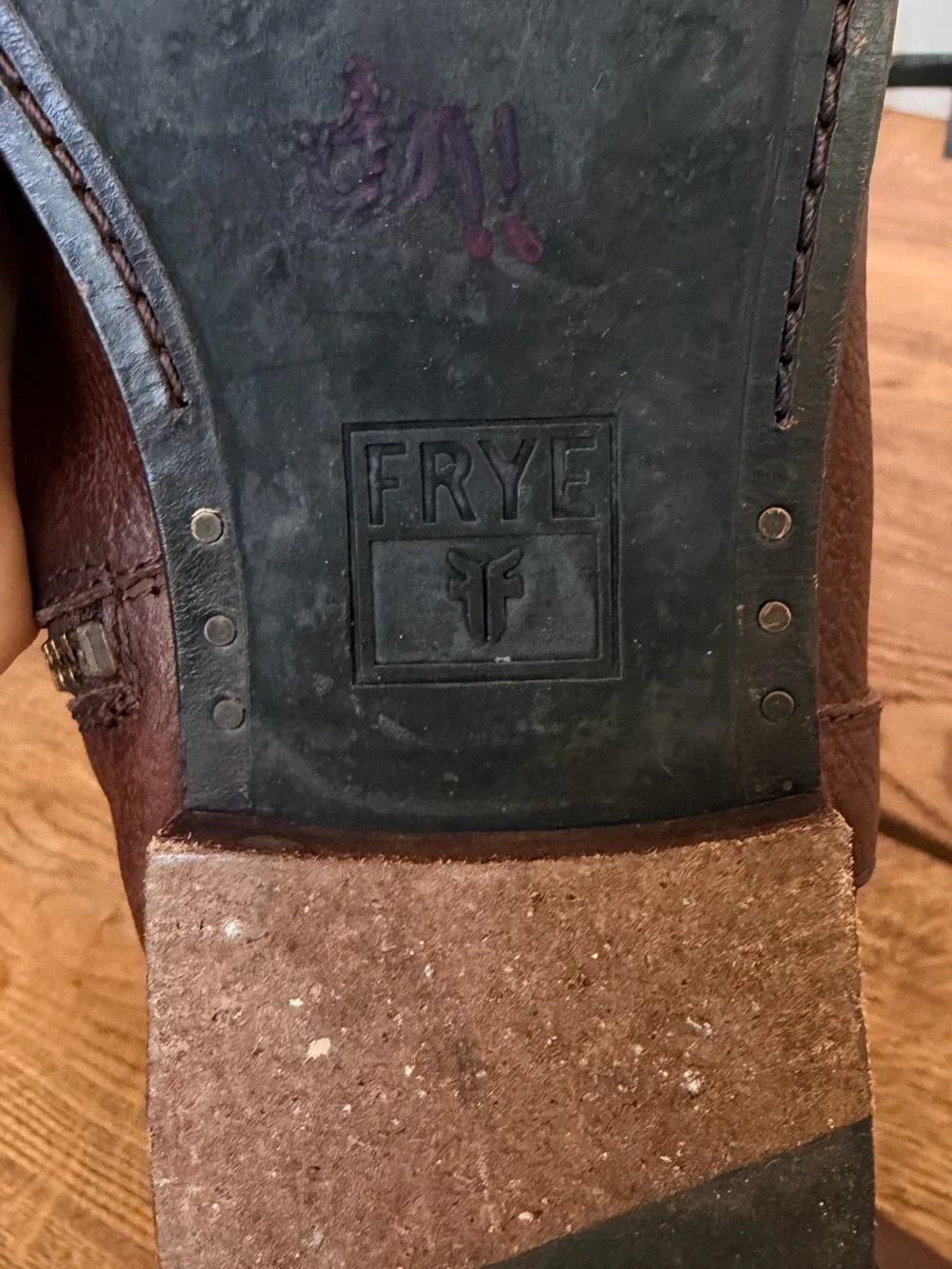 Frye Anna D-Ring Classic Tall Leather Riding Boots - Brown - Picture 5 of 7